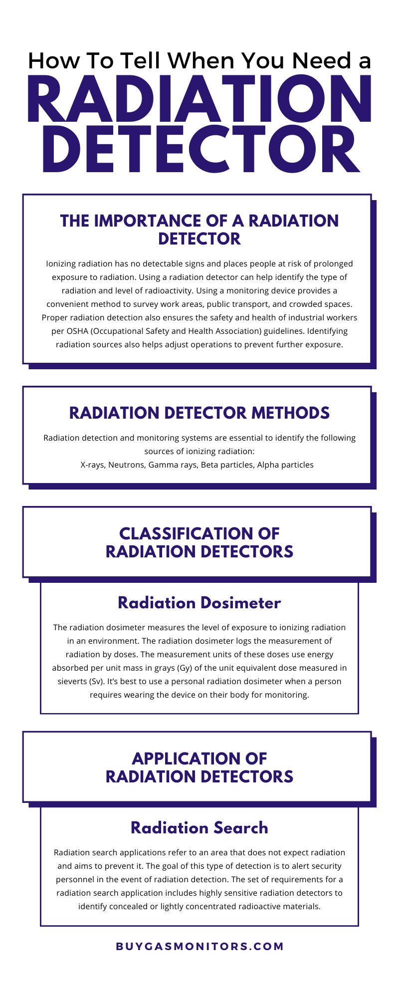 How To Tell When You Need a Radiation Detector