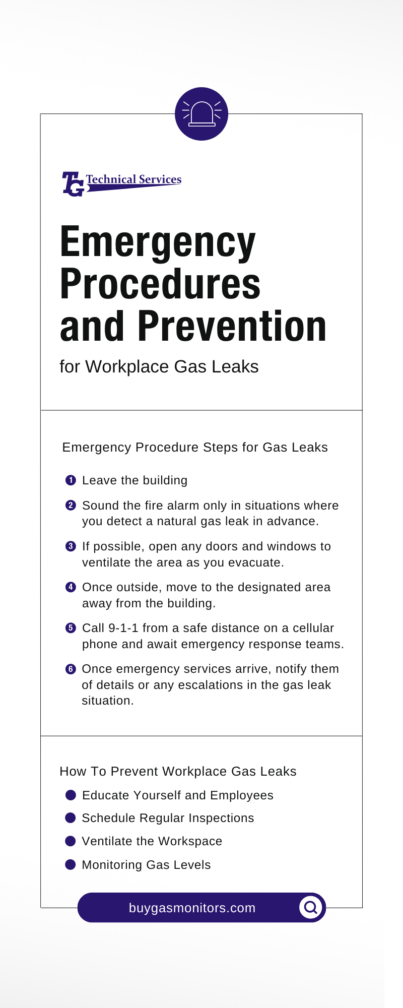 Emergency Procedures and Prevention for Workplace Gas Leaks
