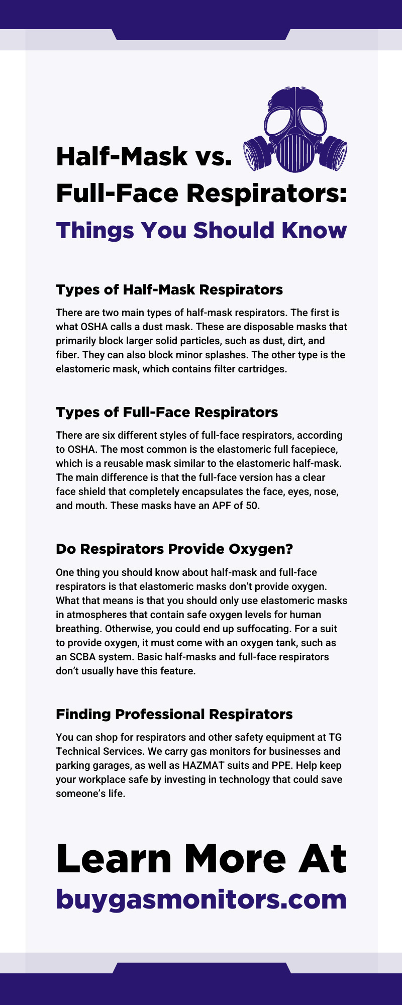 Half-Mask vs. Full-Face Respirators: Things You Should Know