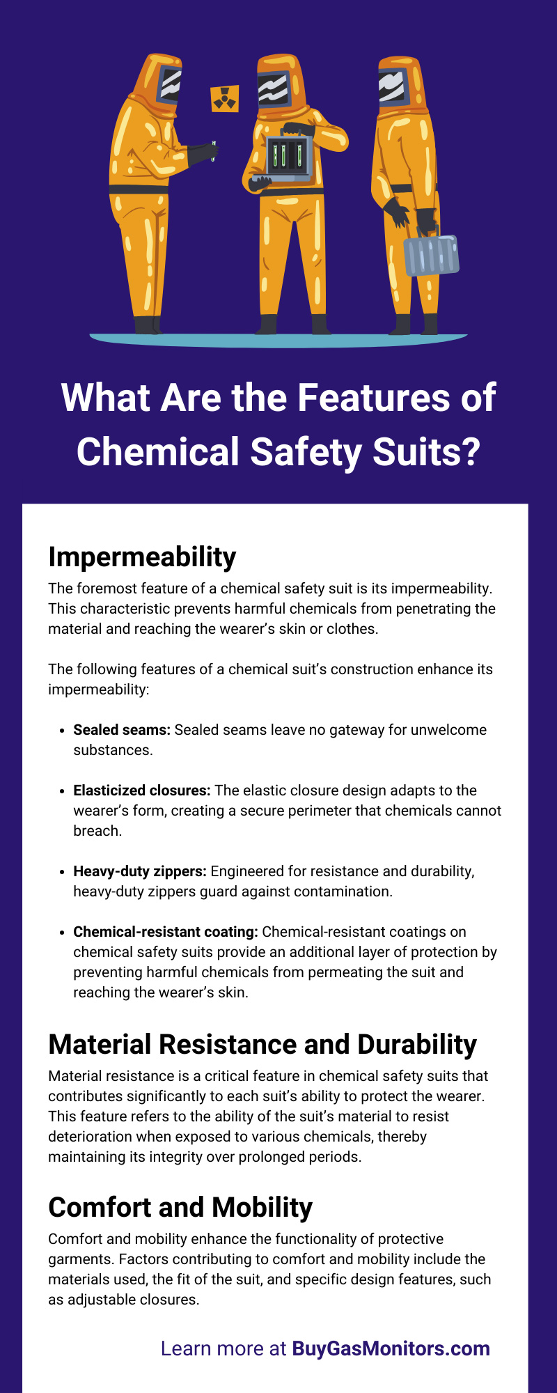 What Are the Features of Chemical Safety Suits?