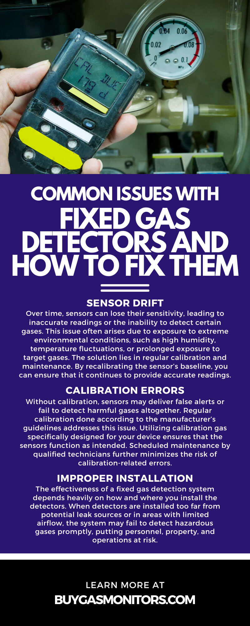 Common Issues With Fixed Gas Detectors and How To Fix Them