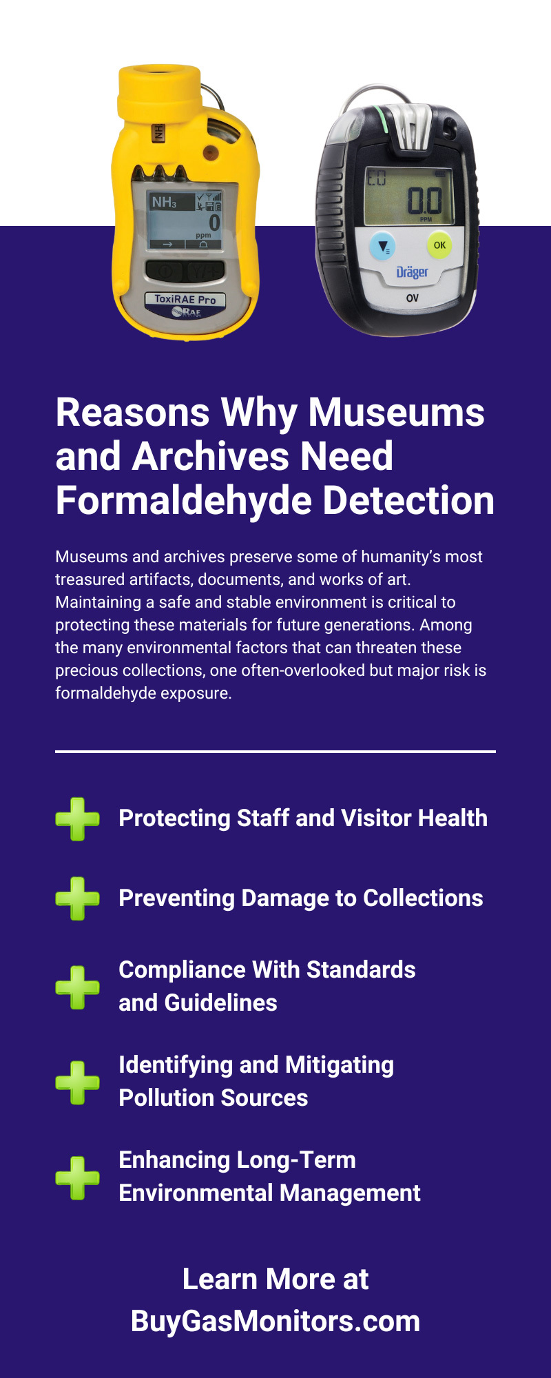 Reasons Why Museums and Archives Need Formaldehyde Detection